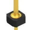 Pin header, 1 pole, pitch 2.54 mm, straight, black, 10043723