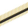 Pin header, 21 pole, pitch 2.54 mm, straight, black, 10046504