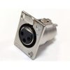XLR 3pin gniazdo żeńskie metalowe do obudowy 25,5x31,5mm M362 Vitalco