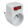 Rozgałęźnik elektryczny 1gn. z uziemieniem i wył. biały max.16A / P906W dpm