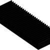 Extruded heatsink, (L x W x H) 75 x 200 x 20 mm, 1.8 to 0.75 K/W, black anodized, 10019079