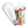 Żarówka LED E27 ST64 6,5W = 60W 806lm 2700K Ciepła 300 Filament OSRAM