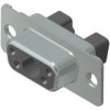 D-Sub socket, 5 pole, 5W1, equipped, straight, crimp connection, 3005W1SXK99A10X