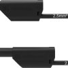 Schützinger VSFK 8700 / 2.5 / 100 / SW Przewód pomiarowy bezpieczny złącze męskie 4 mm złącze męskie 4 mm 100.00 cm czar
