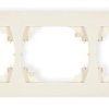 LOGO Ramka pozioma potrójna beżowy 1LRH-3