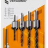 Wiertła z pogłębiaczem do drewna 4szt. Vergionic CB-76908
