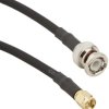 Coaxial cable, BNC plug (straight) to SMA plug (straight), 50 Ω, RG-58/U, grommet black, 914 mm, 245101-04-36.00
