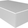 Aluminum enclosure, (L x W x H) 254 x 152 x 51 mm, natural, 1444-16