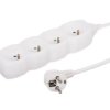 Przedłużacz 4-gniazdowy, 3m biały, 3x1,0mm OWY 34430