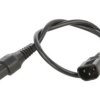 SCHAFFNER-816471 Kabel IEC C13 żeński, IEC C14 męski 0,5m z blokadą IEC LOCK