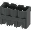 Pin header, 3 pole, pitch 5.08 mm, straight, black, 1087676