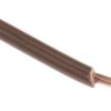 Przewód montażowy 1mm2 Brązowy RS PRO PVC 17 AWG 500 V dł. 100m 32/0,2 mm +70°C BS 6004, BS EN 50525-2-31, zgodność z