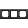 Ramka potrójna M-PLAN Antracytowy