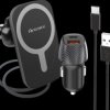 263316 Car smartphone holder, magnetic, inductive charging