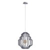 Lampa Wisząca Nowoczesna Drewno 1Xe27 Rufo Grey