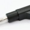 25.450.2 wtyk bananowy 4mm bezpieczny 600V / 32A / CATII, czarny