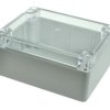 Obudowa; uniwersalna; G212C; poliwęglan; 115mm; 90mm; 55mm; IP65; jasnoszary; przezroczysta pokrywa; Gainta; RoHS
