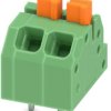 PCB terminal, 2 pole, pitch 3.5 mm, AWG 24-16, 16 A, spring-clamp connection, green, 1862042