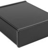Aluminum enclosure, (L x W x H) 220 x 191 x 66 mm, black (RAL 9004), IP54, 1455U2201BK