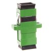 Adapter światłowodowy SC APC/SC APC, simplex, jednomodowy OS2, ceramiczna ferrula, zielony DN-96003-1APCSX