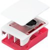 Raspberry Pi® Ladegerät Obudowa SBC Nadaje się do: Raspberry Pi® 5 B czerwony, biały