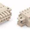 Socket header, 4 pole, pitch 3.5 mm, angled, light gray, 2734-104/031-000