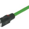 Patch cable, RJ45 plug, straight to open end, Cat 5, PVC, 15 m, green, 09457710074