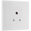 BG 829 White Nexus Moulded Single Round Pin Unswitched 5A Socket