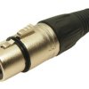 Złącze XLR 3 -pinowe Montaż na kablu Żeński