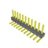 Listwa stykowa PCB 11-pinowe TSW raster: 2.54 mm Kąt prosty 1-rzędowe Samtec Otwór przelotowy465 V Bez osłony