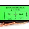 ZWROTNICA SUBWOOFER 300W/4 OM fp<160Hz OBUDOWANA