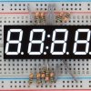 White 7-segment clock display - 0.56