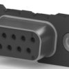 D-Sub socket, 9 pole, standard, equipped, straight, solder pin, 1-338313-2