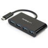 StarTech.com HB30C4AB 4-Port USB-C Hub - USB-C to 4x USB-A - USB 3.0 Hub - Bus