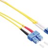 LogiLink FP0LS03 światłowodowe do światłowodów kabel 3.00 m żółty 9/125 µ Singlemode OS2