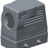 Housing, size HB16, die-cast aluminum, M32, angled, clip locking, IP65, T1230160132-000