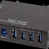 UA0443 USB 5 Gbps industrial hub, 4x USB-A, 10 W