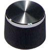 TruComponents 320008 Control knob Black (Ø x H) 21mmx15mm