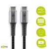 Kabel USB-C™ do USB-C ™ tekstylny z wtyczkami metalowymi 1 m 49302