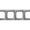 AS Ramka 4 poczwórna do wyłączników IP-44 srebrna RH-4G/18 OSPEL