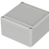 ABS enclosure, (L x W x H) 100 x 100 x 57 mm, light gray (RAL 7035), IP65, 63212200