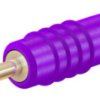 1 mm plug, solder connection, 0.25 mm², purple, 22.2602-26