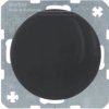 BERKER R.1/R.3 Gniazdo schuko z pokrywą czarny 47512045 HAGER