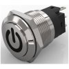 EAO 82-5161.1000.B002 19mm PButton St.Steel flush/raised Solder Mom. Ag Contacts