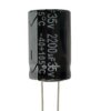 Kondensator 2200μF 35V dc Osiowy, Otwór przelotowy RS PRO 16 x 25mm
