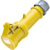 Złącze przemysłowe - zasilające 16A Gniazdo 110 V 3P Żeński MENNEKES Żółty Montaż na kablu IP44
