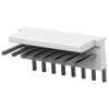 Pin header, 8 pole, pitch 2.54 mm, angled, natural, 640455-8