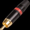 NYS373-2 RCA plug, black, red colour ID ring