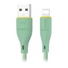 Kabel USB-A - Lightning 2.4A 1m zielony Miccel