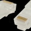 CCGB89300TP Network Connector, RJ45 (8P8C) Male - 10 pieces, Transparent